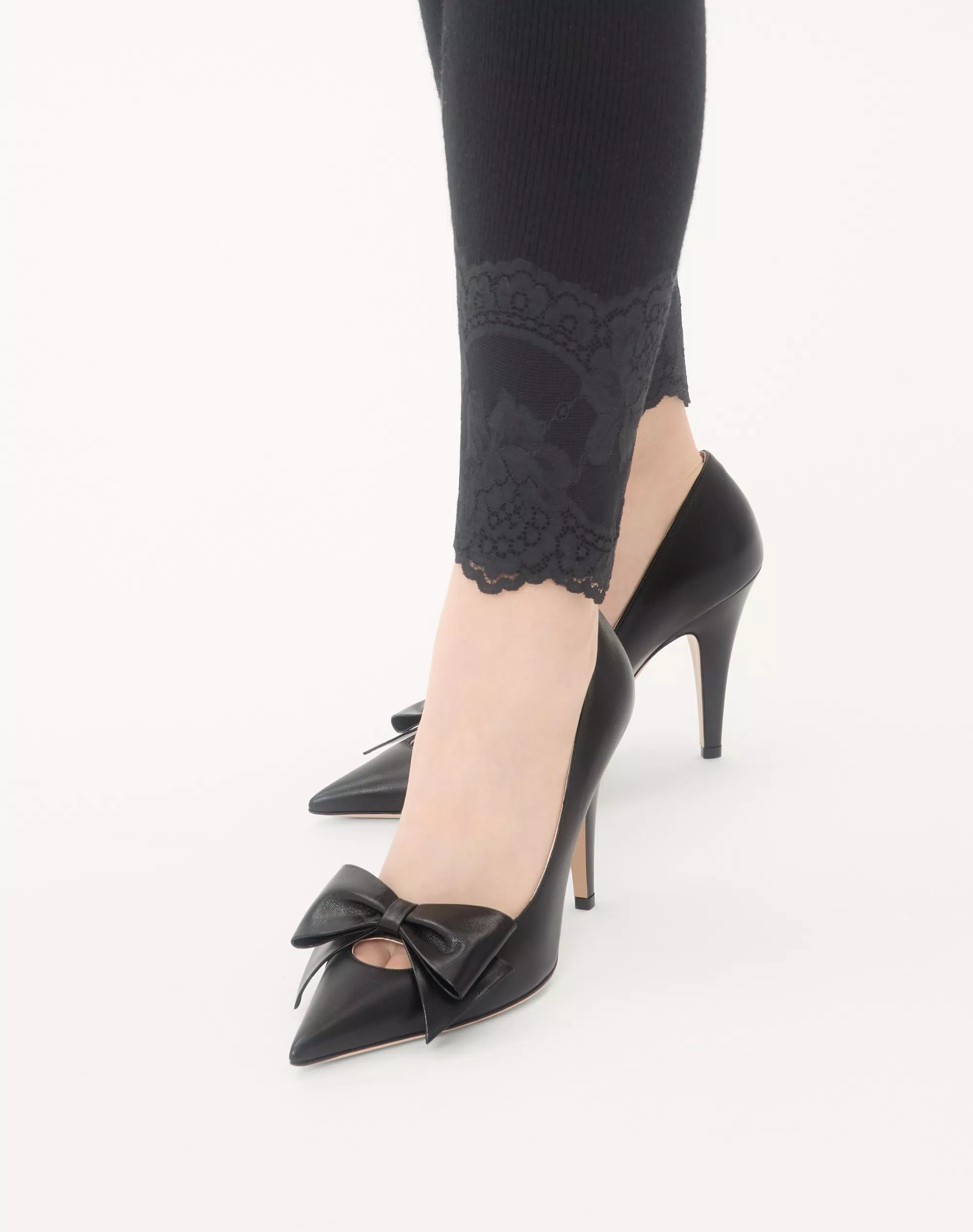 Valentino Bowow Pump In Kidskin 100Mm - Image 7